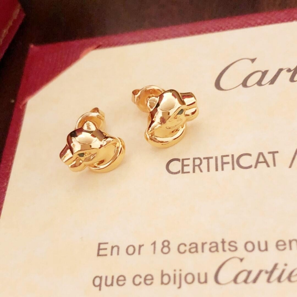 Gold Earrings by Cartier